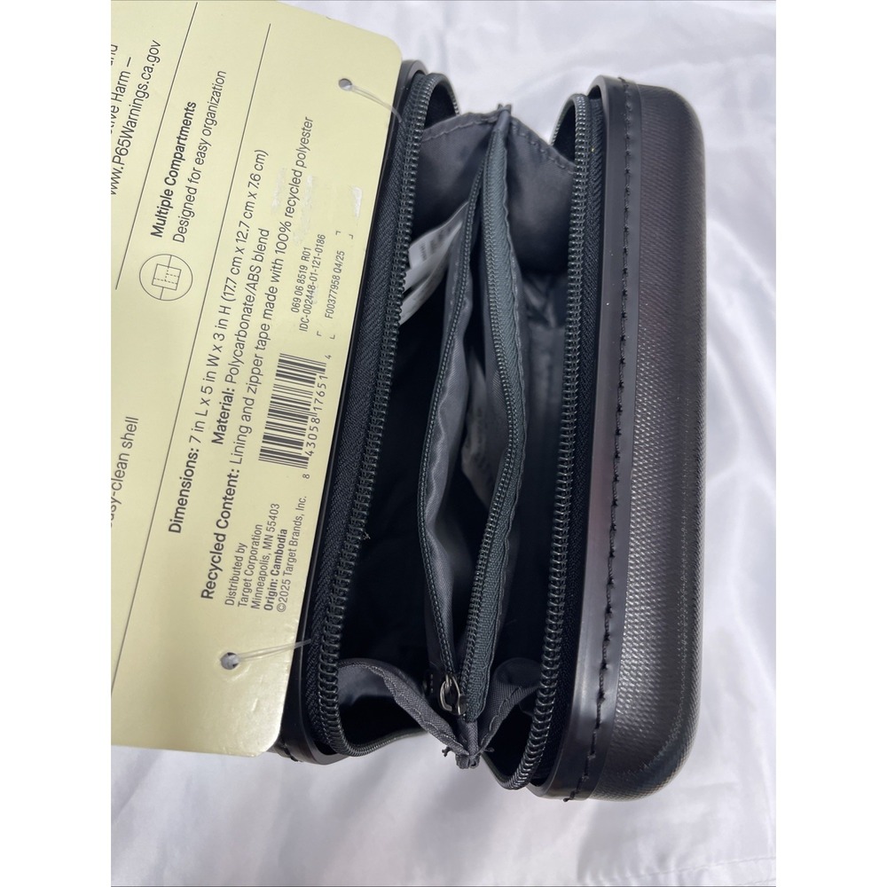Hardside Mini Case 7"x5"x3" Black For Travel, Camera, Trading Cards, Hobby‎ - Picture 3 of 4